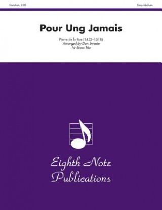 Książka Pour Ung Jamais: Score & Parts Pierre De La Rue