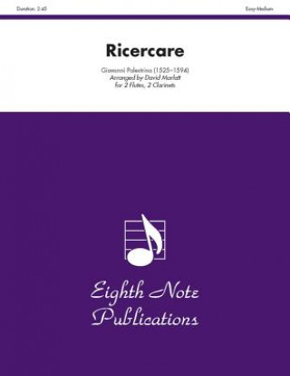 Kniha Ricercare: Score & Parts Giovanni Pierluigi Da Palestrina