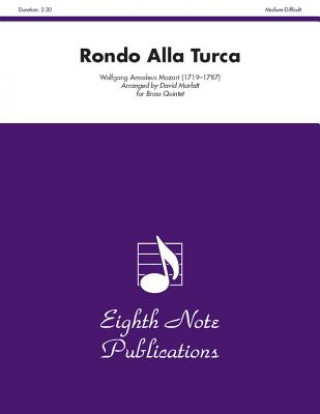 Kniha Rondo Alla Turca: Tuba Feature, Score & Parts Wolfgang Amadeus Mozart