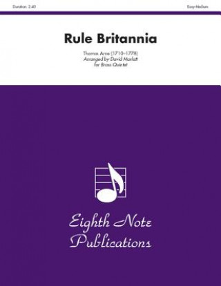 Carte Rule Britannia: Score & Parts Thomas Arne