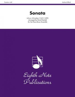 Kniha Sonata: Medium/Difficult Johann Schmelzer