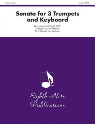 Book Sonata for 3 Trumpets and Keyboard: Score & Parts Arcangelo Corelli