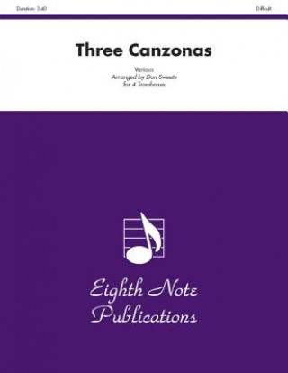 Carte Three Canzonas: Score & Parts Don Sweete