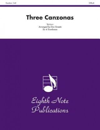 Könyv Three Canzonas: Score & Parts Don Sweete