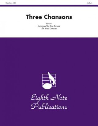 Kniha Three Chansons: Score & Parts Don Sweete