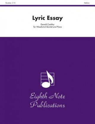 Book Lyric Essay: Score & Parts Donald Coakley