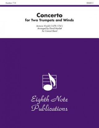 Carte Concerto for Two Trumpets and Winds: Conductor Score Antonio Vivaldi