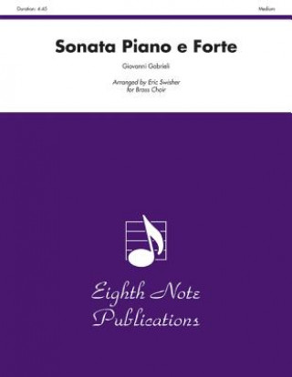 Książka Sonata Piano E Forte: Score & Parts Giovanni Gabrieli