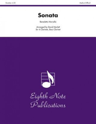 Kniha Sonata: Score & Parts Benedetto Marcello