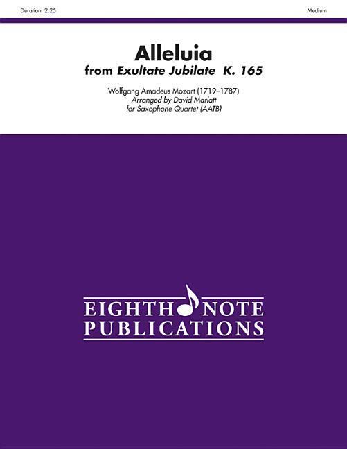 Carte Alleluia (from Exultate Jubilate, K. 165): Score & Parts Wolfgang Amadeus Mozart