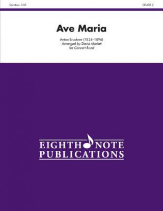 Carte Ave Maria: Conductor Score & Parts Anton Bruckner