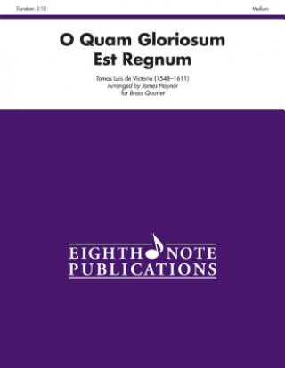 Carte O Quam Gloriosum Est Regnum: Score & Parts Alfred Publishing