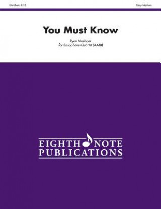 Carte You Must Know: Satb or Aatb, Score & Parts Alfred Publishing