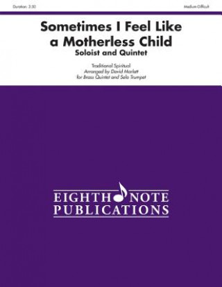 Kniha Sometimes I Feel Like a Motherless Child: Score & Parts David Marlatt