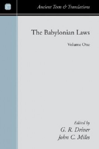 Könyv The Babylonian Laws 2 Volume Set John C. Miles