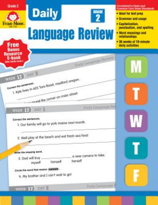 Kniha Daily Language Review, Grade 2 Moore