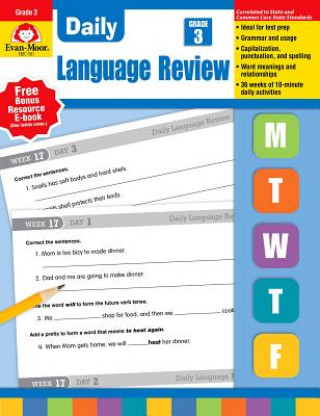 Könyv Daily Language Review, Grade 3 Richard H. Williams
