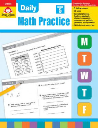 Книга Daily Common Core Math Practice, Grade 5 Jill Norris