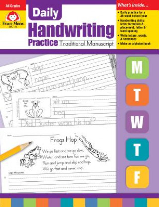 Könyv Daily Handwriting Practice, Traditional Manuscript Jill Norris