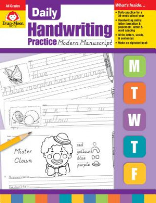 Carte Daily Handwriting Practice, Modern Manuscript Jill Norris