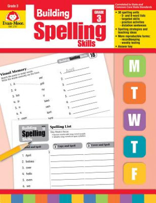 Libro Building Spelling Skills, Grade 3 Evan-Moor Educational Publishing