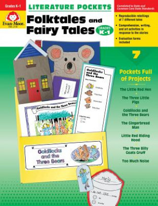 Book Literature Pockets, Folk Tales and Fairy Tales, Grades K-1 Evan-Moor Educational Publishers