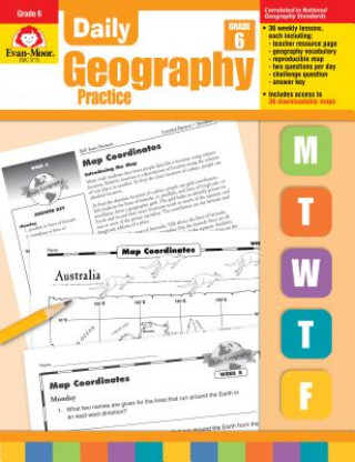 Carte Daily Geography Practice: Grade 6 [With Transparencies] Sandi Johnson