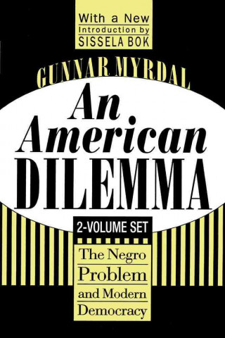 Livre American Dilemma Gunnar Myrdal