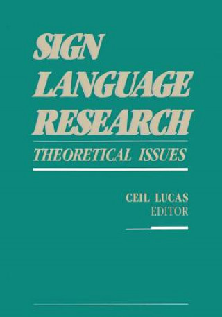 Kniha Sign Language Research Ceil Lucas
