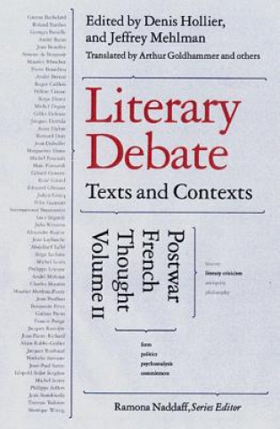 Book Literary Debate Denis Hollier