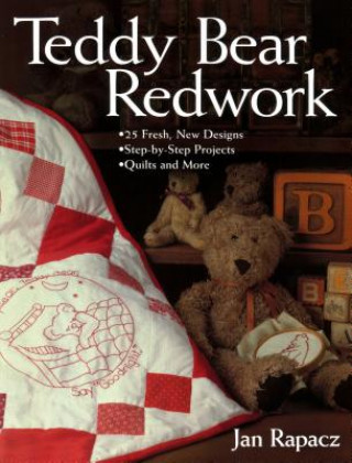 Kniha Teddy Bear Redwork Jan Rapacz