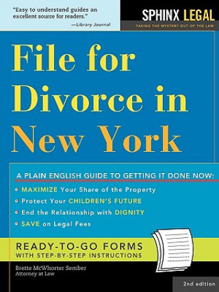 Könyv File for Divorce in New York Brette McWhorter Sember