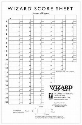 Kniha Oversized Wizard Scorepads Inc. U. S. Games Systems