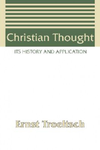 Książka Christian Thought Ernst Troeltsch