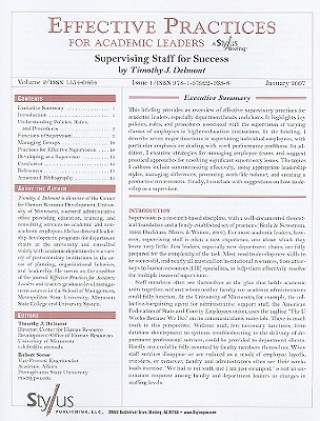 Kniha Supervising Staff for Success: Issue 1 Timothy J. Delmont