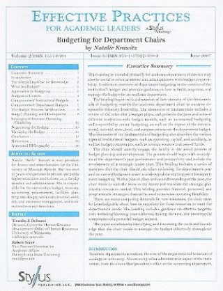 Book Budgeting for Department Chairs Natalie Krawitz