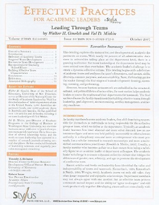 Boek Leading Through Teams: Issue 10 Walter H. Gmelch