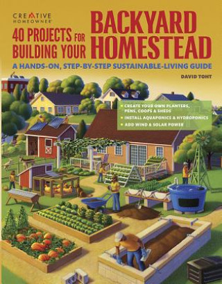 Książka 40 Projects for Building Your Backyard Homestead: A Hands-On, Step-By-Step Sustainable-Living Guide David Toht