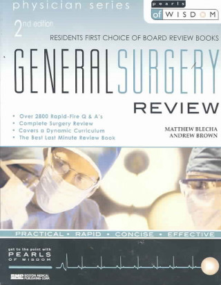 Kniha General Surgery: Pearls of Wisdom Matthew J. Blecha