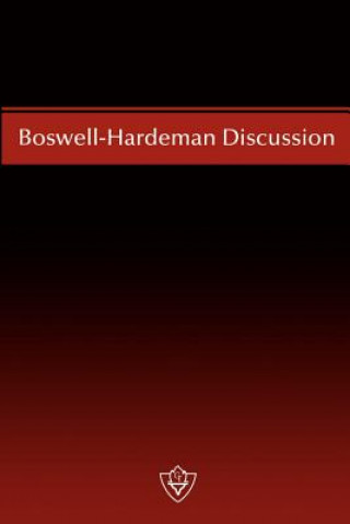 Kniha Boswell-Hardeman Discussion N. B. Hardeman