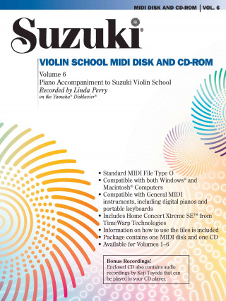 Audio Suzuki Violin School, Vol 6: General MIDI Disk CD-ROM Linda Perry