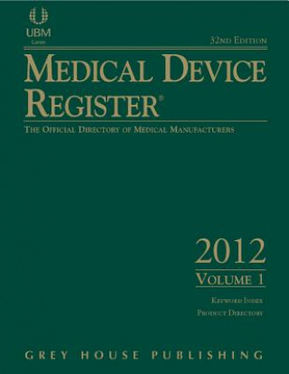 Książka Medical Device Register (2 Volume Set) Canon Communications