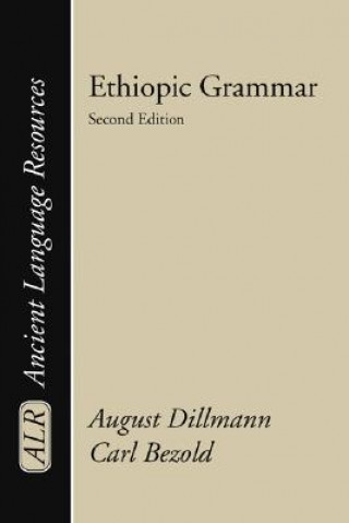 Kniha Ethiopic Grammar August Dillman