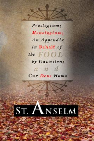 Knjiga Proslogium; Monologium; St Anselm