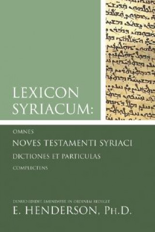 Kniha Syriac New Testament and Lexicon Syriacum E. Henderson