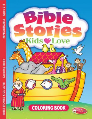 Carte Bible Stories Kids Love: Coloring Book for Ages 2-4 (Pack of 6) Warner Press