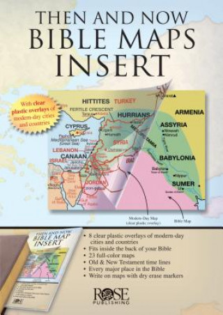Carte Then and Now Bible Maps Insert Rose Publishing