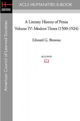 Carte Modern Times (1500-1924) Edward G. Browne