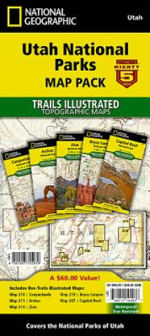 Prasa Utah National Parks [Map Pack Bundle] National Geographic Maps