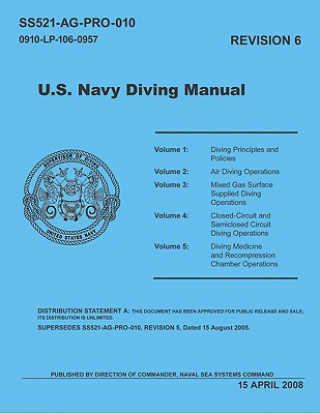 Kniha United States Navy Diving Manual, Revision 6 (5 Volumes) United States Naval Sea Command